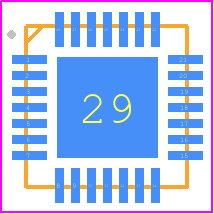 ISL62884CHRTZ-T - Renesas Electronics PCB footprint - Quad Flat No-Lead - Quad Flat No-Lead - 28 Ld 4x4 TQFN-----