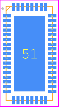 ISL65426IRZA-T - Renesas Electronics PCB footprint - Quad Flat No-Lead - Quad Flat No-Lead - L50.5x10