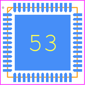 ISL95712HRZ-T - Renesas Electronics PCB footprint - Quad Flat No-Lead - Quad Flat No-Lead - L52.6X6A