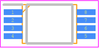 R1EX25002ATA00I#S0 - Renesas Electronics PCB footprint - Small Outline Packages - Small Outline Packages - P-TSSOP8-4.4x3-0.65+