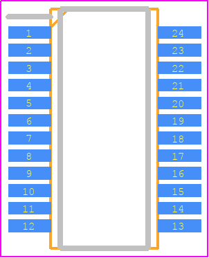 ISL6251HAZ-T - Renesas Electronics PCB footprint - Small Outline Packages - Small Outline Packages - 24 Ld QSOP