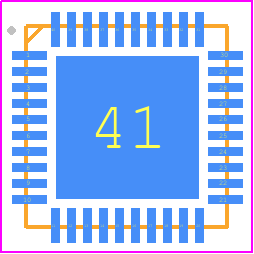 ISL6353IRTZ - Renesas Electronics PCB footprint - Quad Flat No-Lead - Quad Flat No-Lead - L40.5x5