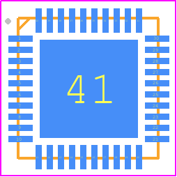 ISL62882HRTZ - Renesas Electronics PCB footprint - Quad Flat No-Lead - Quad Flat No-Lead - L40.5x5 TQFN