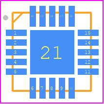 ISL6420BIRZ - Renesas Electronics PCB footprint - Quad Flat No-Lead - Quad Flat No-Lead - L20.4x4QFN