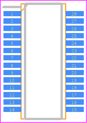 ISL6256HAZ - Renesas Electronics PCB footprint - Small Outline Packages - Small Outline Packages - M28.15+-