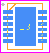 ISL85005FRZ-T - Renesas Electronics PCB footprint - Small Outline No-lead - Small Outline No-lead - L12.3x4 -+