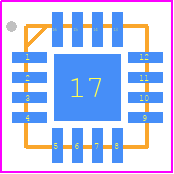 ISL97693IRTZ-TK - Renesas Electronics PCB footprint - Quad Flat No-Lead - Quad Flat No-Lead - L16.3x3D