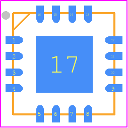 ISL78234AARZ - Renesas Electronics PCB footprint - Quad Flat No-Lead - Quad Flat No-Lead - ISL78234AARZ