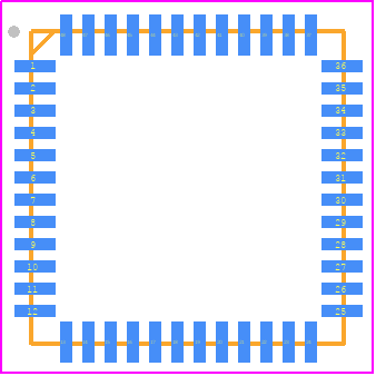 UPD78F0886AGAA-GAM-G - Renesas Electronics PCB footprint - Quad Flat No-Lead - Quad Flat No-Lead - LQFP_48