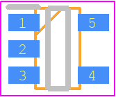 EL5165IWZ-T7A - Renesas Electronics PCB footprint - SOT23 (5-Pin) - SOT23 (5-Pin) - P5.064A