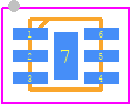 ISL9003AIRUHZ-T - Renesas Electronics PCB footprint - Small Outline No-lead - Small Outline No-lead - L6.1.6x1.6A