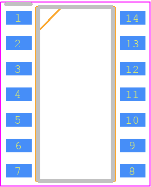 ISL32453EIBZ-T - Renesas Electronics PCB footprint - Small Outline Packages - Small Outline Packages - M14.15+