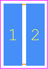 ERJB1BFR0U - Panasonic PCB footprint - Resistor Chip - Resistor Chip - ERJB1B