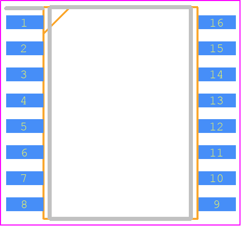 1ED020I12FTXUMA1 - Infineon PCB footprint - Small Outline Packages - Small Outline Packages - PG-DSO-16-15