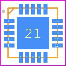 PAM8404KGR - Diodes Incorporated PCB footprint - Quad Flat No-Lead - Quad Flat No-Lead - U-QFN4040-20_