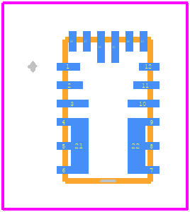 MPM3840GQV-P - Monolithic Power Systems (MPS) PCB footprint - Other - Other - MPM3840GQV-P-2