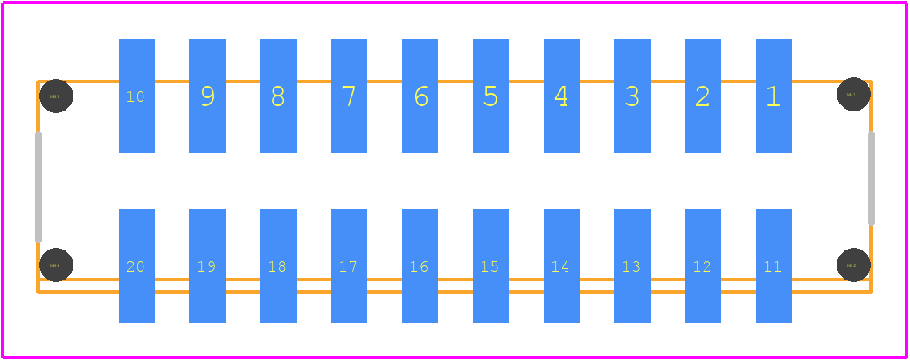 M80-8262042 - Harwin PCB footprint - Other - Other - M80-8262042-10