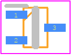 SP1001-02JTG - LITTELFUSE PCB footprint - SOT23 (3-Pin) - SOT23 (3-Pin) - SP1001-02JTG