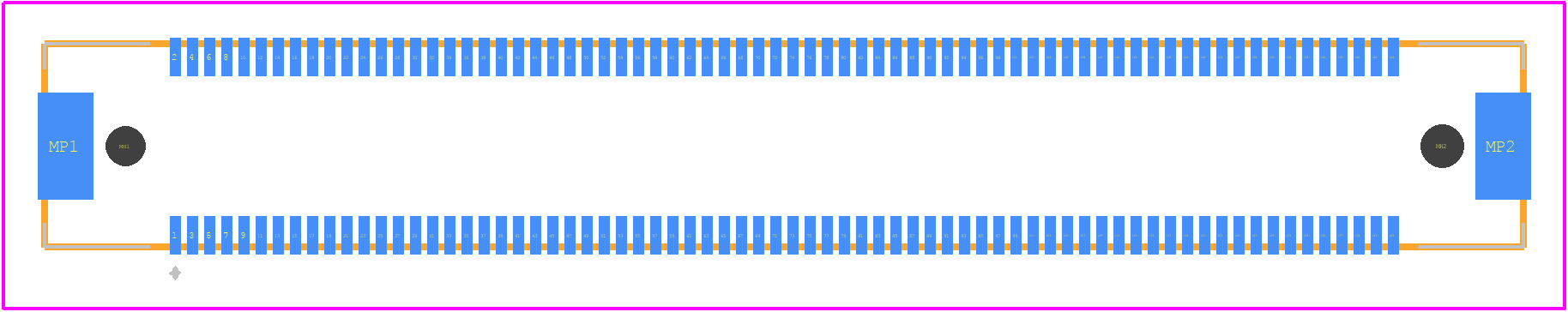 FX10A-144P-SV1(71) - Hirose PCB footprint - Other - Other - FX10A-144P-SV1(71)-2