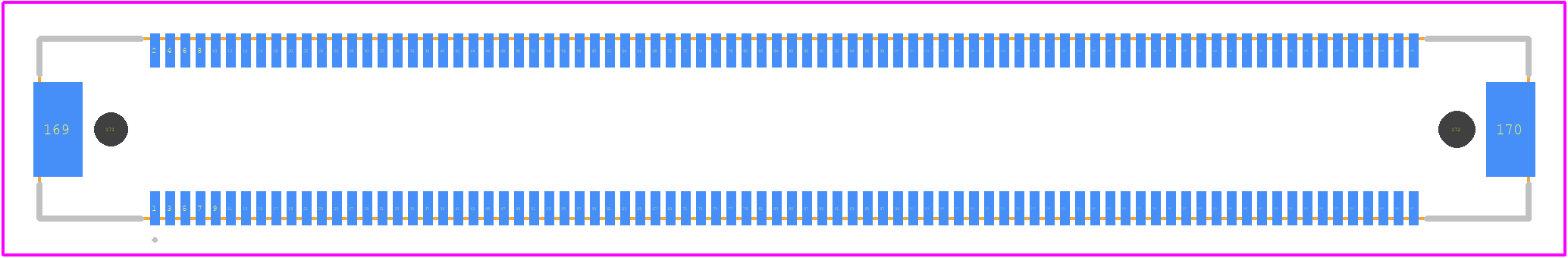 FX10A-168P-SV(91) - Hirose PCB footprint - Other - Other - FX10A-168P-SV(91)-3