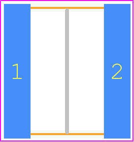 CAN22C334KARACTU - Yageo Group PCB footprint - Capacitor Chip Non-polarised - Capacitor Chip Non-polarised - CAN22C334KARACTU-+-+