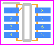 ADG1219BRJZ - Analog Devices PCB footprint - SOT23 (8-Pin) - SOT23 (8-Pin) - RJ-8 (SOT23)_1