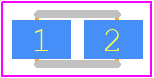 F921C105MPA - Kyocera AVX PCB footprint - Diodes Moulded Non Polarised - Diodes Moulded Non Polarised - F921C105MPA-