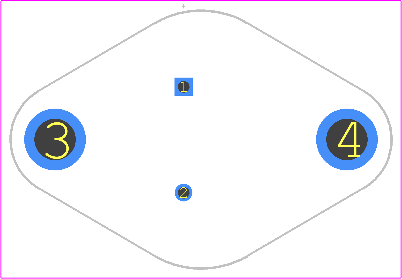 2N3055A - onsemi PCB footprint - Other - Other - TO−204 (TO−3) CASE 1−07 STYLE 1