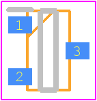 NE68133-T1B-A - CEL PCB footprint - SOT23 (3-Pin) - SOT23 (3-Pin) - (SOT-23)