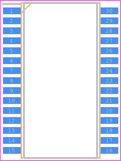 LV8728MR-AH - onsemi PCB footprint - Small Outline Packages - Small Outline Packages - SOIC30W (375mil)