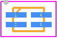SY6283DRC - Silergy PCB footprint - Small Outline No-lead - Small Outline No-lead - DFN1.2x1.6-4L FC Package Outline