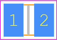 PMR25HZPFU5L00 - ROHM Semiconductor PCB footprint - Resistor Chip - Resistor Chip - PMR25