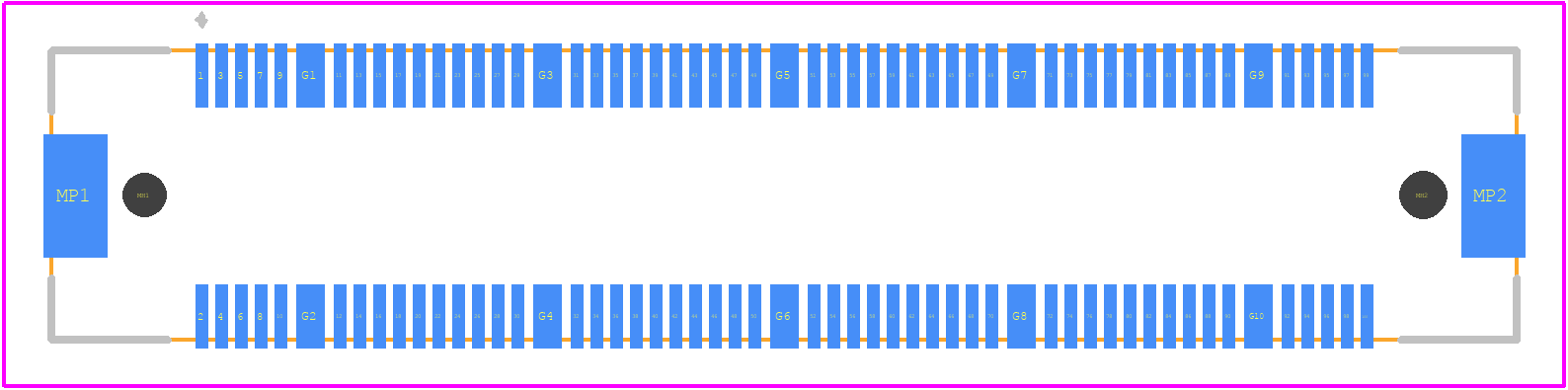 FX10A-100S/10-SV(71) - Hirose PCB footprint - Other - Other - FX10A-100S/10-SV(71)-2