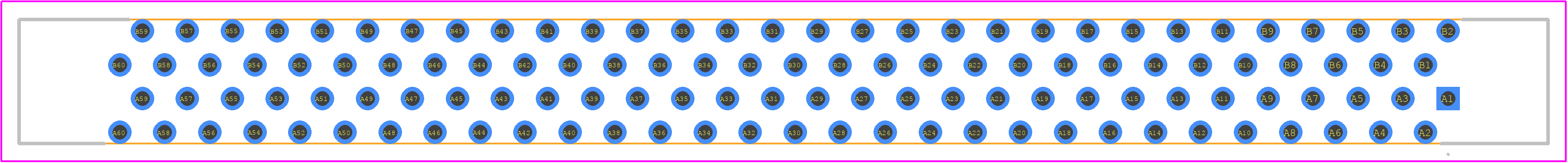 FX2CA-120P-1.27DSA(71) - Hirose PCB footprint - Other - Other - FX2CA-120P-1.27DSA(71)-2