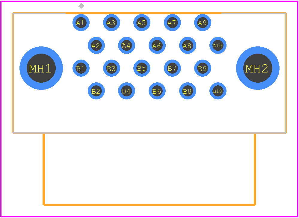 FX2-20S-1.27DS(71) - Hirose PCB footprint - Other - Other - FX2-20S-1.27DS(71)-3