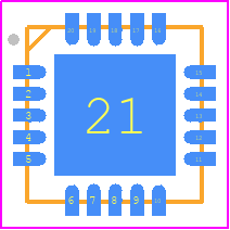 TGA2597-SM - Qorvo PCB footprint - Quad Flat No-Lead - Quad Flat No-Lead - TGA2597
