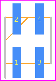 M22-5320205 - Harwin PCB footprint - Header, Unshrouded - Straight SMD Pin - Header, Unshrouded - Straight SMD Pin - M22-5320205