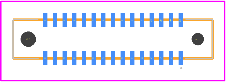 SEM-115-02-03.0-H-D-A-K - SAMTEC PCB footprint - Other - Other - SEM-115-02-03.0-H-D-A-K-2