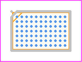 STWLC04JR - STMicroelectronics PCB footprint - BGA - BGA - Flip Chip 77 bumps (3.12x4.73 mm)