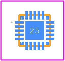 EFM8LB10F16E-B-QFN24 - Silicon Labs PCB footprint - Other - Other - EFM8LB10F16E-B-QFN24-5