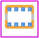DPS310XTSA1 - Infineon PCB footprint - Other - Other - VLGA-8
