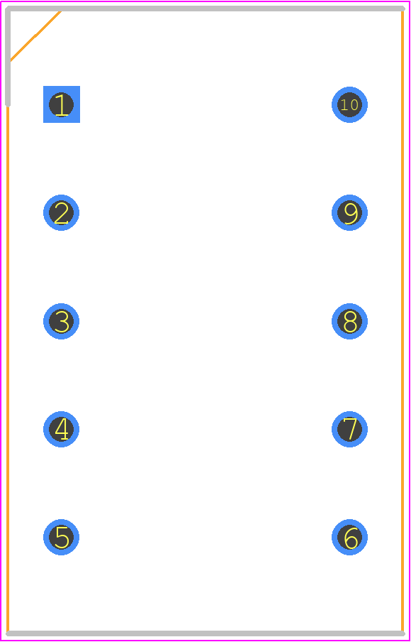 B66206W1110T001 - TDK PCB footprint - Dual-In-Line Sockets - Dual-In-Line Sockets - B66206W1110T001-1