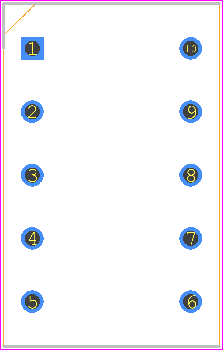 B66208W1010T001 - TDK PCB footprint - Dual-In-Line Sockets - Dual-In-Line Sockets - B66208W1010T001-1