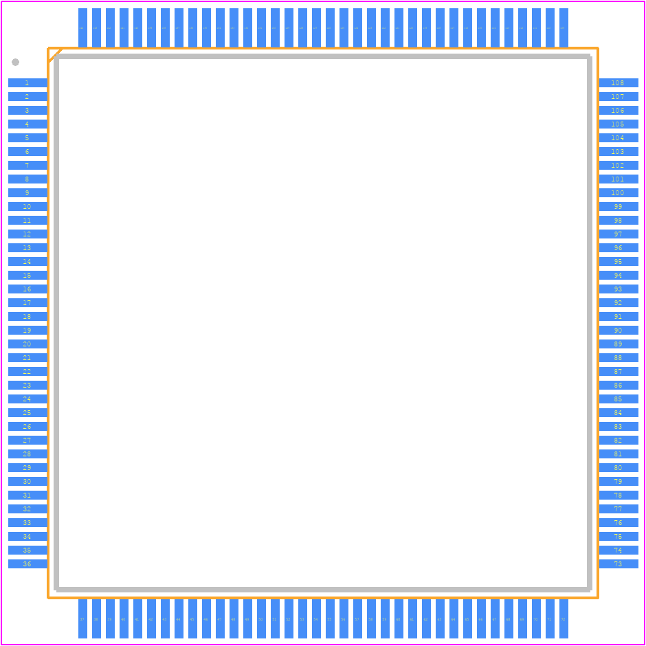 ATSAM3X4EA-AU - Microchip PCB footprint - Quad Flat Packages - Quad Flat Packages - LQFP 144_1