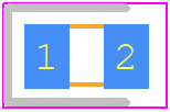 LY R976-PS-36 - ams OSRAM PCB footprint - LEDs Chip - LEDs Chip - 0805 (2012 Metric)
