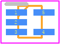 DF5A5.6JE,LM - Toshiba PCB footprint - SOT23 (5-Pin) - SOT23 (5-Pin) - 1-2W1A