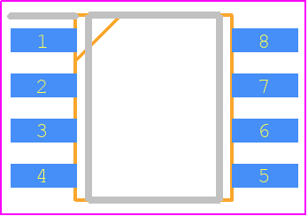 ACPL-227-50BE - Avago Technologies PCB footprint - Small Outline Packages - Small Outline Packages - ACPL-227