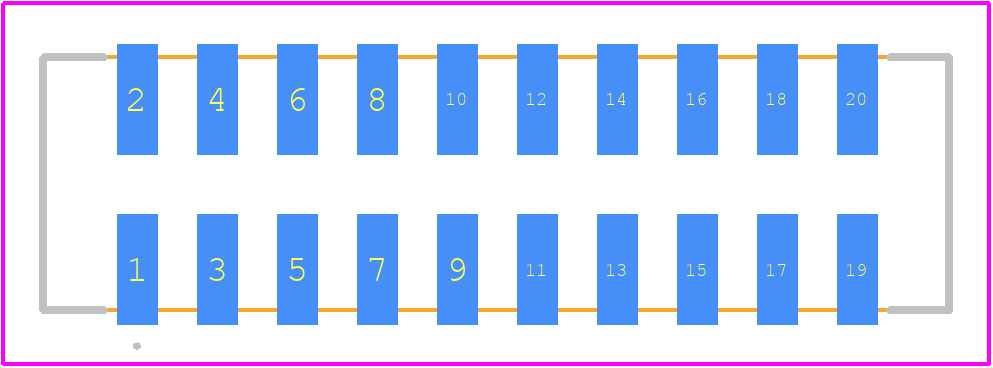 87832-2014 - Molex PCB footprint - Other - Other - 87832-2014-1