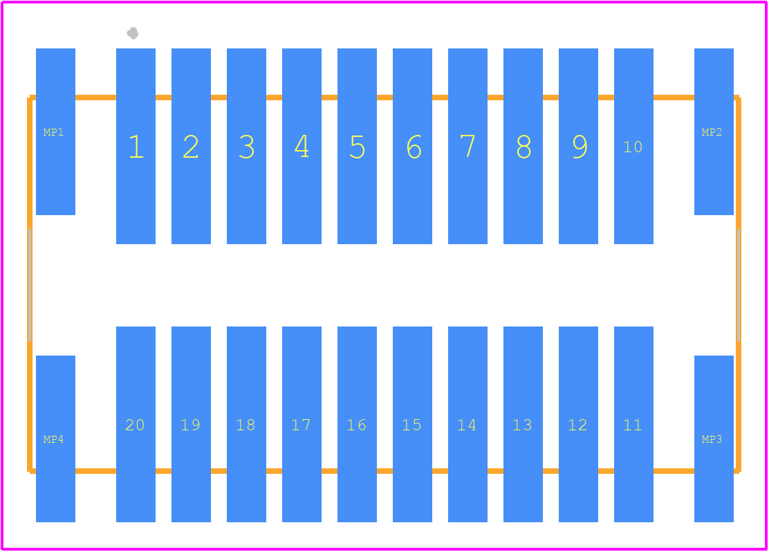55763-2070 - Molex PCB footprint - Other - Other - 55763-2070-3