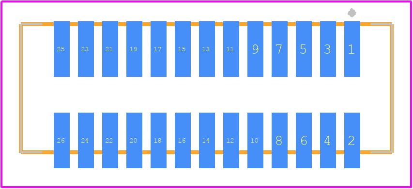 504187-2670 - Molex PCB footprint - Other - Other - 504187-2670-2